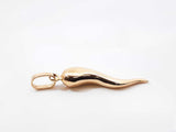 18k Yellow Gold Cornicello Italian Horn Pendant 2.7 Grams Fw0826wxzdu