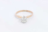 Approx. 0.45ctw Round Diamond Ring In 14k Yellow Gold 1.8g Size 4.5 Eb0824orxsa