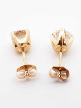 1.40 Cttw Diamond & 14k Yellow Gold Solitaire Stud Earrings 1.7 Grams Fw0725lixzdu