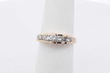0.44cttw Diamond Ring In 14k Yellow Gold 2.9 Grams Size 5 Eb0626oixsa