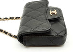 Chanel Black Caviar Quilted Leather Mini Chain Belt Bag Eb1125oexzde