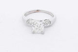 0.9cttw Diamond Ring In 14k White Gold 3.1 Grams Size 3.75 Eb0726ixzsa