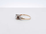 0.57 Cttw Diamond & 14k Yellow Gold Ring Size 5.5 2.3 Grams Fw0222orxdu