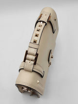 Valentino Garavani Cabana Shoulder Bag In Ivory Leather Fw0626wrxdu