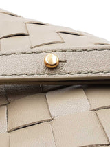 Bottega Veneta Mini Hop Bag In Travertine Green Intrecciato Leather Fw0326loxzdu