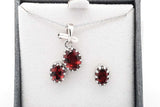 Set Of 5 Gemstone Ensemble Sets In Sterling Silver Eb0925crsa