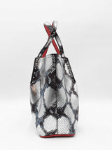 Christian Louboutin Metallic Python Embossed Leather Cabarock Tote Eb0326prxdu