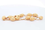 18k Yellow Gold Bracelet & Stud Drop Earrings 14.7 Grams Eb0325lxxzsa