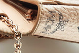 Mcm Metallic Rose Visetos Crossbody Wallet With Chain Eb0626lxzsa