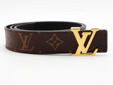 Louis Vuitton Small Initial Monogram Belt Brown Size 30 Aa0726orzsa