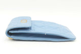Christian Dior Cannage Caro Blue Leather Phone Pouch Crossbody Eb0425rxzsa