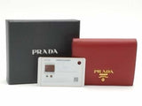 Prada Saffiano Bifold Red Wallet Aa0926ezsa