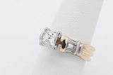 1.04ctw Princess Cut Diamond Ring In 14k Yellow Gold 6.5g Size 7.5 Eb1225loxzsa