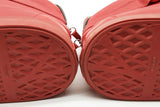 Giuseppe Zanotti Red Leather High Top Sneakers Size 48 Eb0426cxde