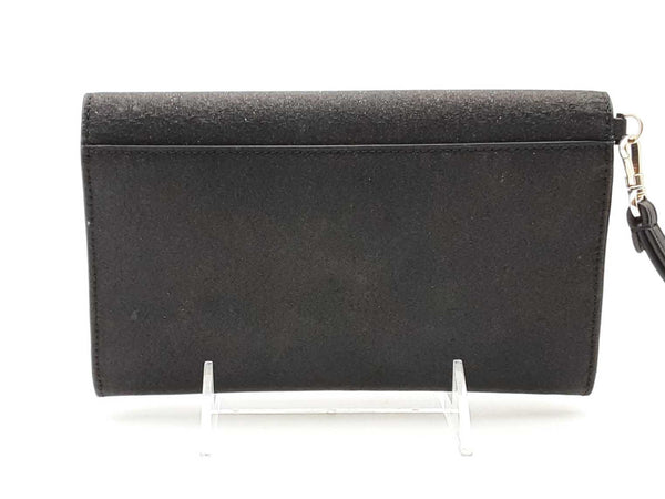 Kate Spade Ny Glimmer Boxed Medium Flap Black Wallet Aa0225wzsa