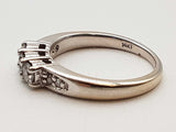 0.30 Cttw Diamonds 14k White Gold 3.5g Ring Size 5.5 Do0325ooxde