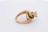 1.23cttw Diamond & Blue Gemstone Ring 18k Yellow Gold 8.2g Size 7 Eb0626llwxsa
