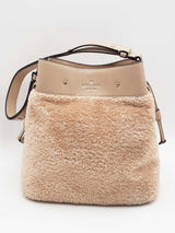 Kate Spade Marti Faux Shearling Bucket Bag Eb0526pxsa