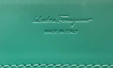 Salvatore Ferragamo Gancini Embossed Blue Leather Clutch Eblexsa 144010031705