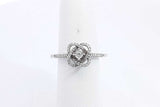 Diamond Ring In 10k White Gold 2.5 Grams Size 10.5 Eb0824ixsa