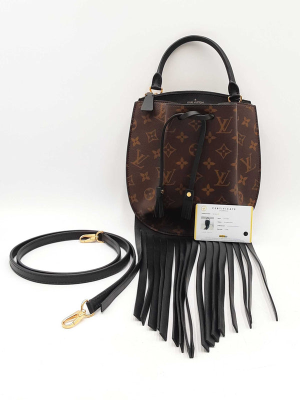 Louis Vuitton Fringed Noe Bucket Bag In Monogram Coated Canvas Fw0925szxdu