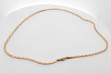 14k Yellow Gold Geometric Brick Link Chain Necklace 16.4 Grams 18 In Eb0826sxzsa