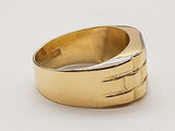 0.05 Carat Diamond 2 Tone Yellow White Gold 5.0g Ring Size 7 Do0426woxde