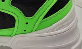 Gucci Green & Black Flashtrek Leather & Mesh Sneakers Size 8 Eboxzsa144010028554