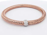 .44 Cttw Diamond 18k Yellow Gold 13.3 G Woven Bracelet 7 In Aa0226lozxsa
