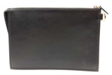 Versace La Medusa Black Leather Wristlet Clutch Eb0826cxzde