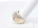 2.96 Cttw Diamond & 10k Yellow Gold Cigar Band 9.1 Grams Size 10 Fw0926lxzxdu