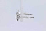 0.68cttw Diamond Stud Earrings In 14k White Gold 0.9 Grams Eb0226oxzdu