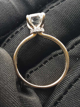 2.60 Ct Lab-grown Diamond & 14k Gold Ring With Cert 2.6 Gram Size 7 Fw0326sxzdu