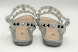 Valentino Pvc Jelly Glitter Rockstud Sandals Size 37 Eb0524ersa