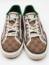 Gucci Tennis 1997 Canvas Sneakers Size 9.5 Eb1125lpxdu