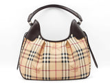 Burberry Brooklyn Hobo Bag In Haymarket Check Coated Canvas Fw0426ozxdu