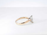 1.05 Cttw Marquise Diamond & 14k Gold Solitaire Ring 2.7g Size 7.5 Fw0826orzxdu