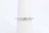 0.15cttw Diamond Ring In 18k White Gold 3 Grams Size 5.5 Eb0725lwxdu