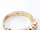 0.31 Cttw Diamond & 10k Yellow Gold Nugget Ring 4.5 Grams Size 10 Fw0926oxzdu