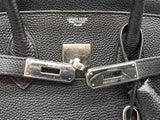 Hermes Birkin 35 Noir Black Togo Palladium Hardware Handbag Do0825srxzde