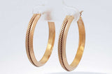 18k Yellow Gold Hoop Earrings 6.2 Grams Eb0726iorsa