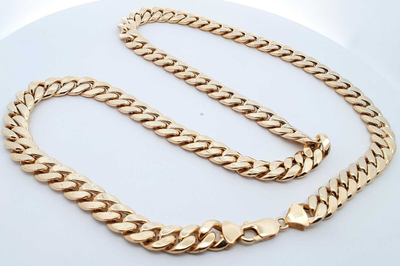 10k Yellow Gold Cuban Link Chain 52.5 Grams 24 Inch Eb1024lxxzsa