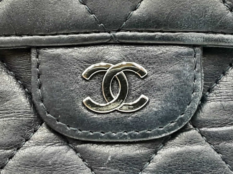 Chanel Timeless Classic Matelassé Navy Blue Lambskin Wallet Fw0225wrxdu