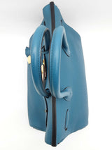 Hermes Birkin 30cm Bleu De Galice Blue Togo Gold Hardware Handbag Do0526lwxzxde