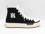 Amiri M.a. Court High Top Sneakers In Black & White Canvas Size 13 Fw0126lixdu