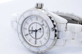 Chanel J12 Quartz 34mm White Ceramic Stainless Steel Watch Eb0326wxxzde