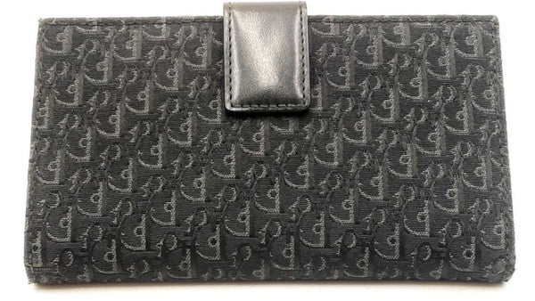 Christian Dior Canvas Jacquard Long Wallet Eb1125oxzdu
