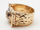 1.35 Cttw Diamonds 14k Yellow Gold 36.7g Solid Ring Size 17 Do0425orxzde