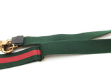 Gucci Web Canvas Belt With Queen Maragret Bee Buckle Size 95/38 Eb0526ixsa
