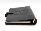 Chanel Timeless Black Caviar Classic Ring Agenda Cover Sd1225wrzde
